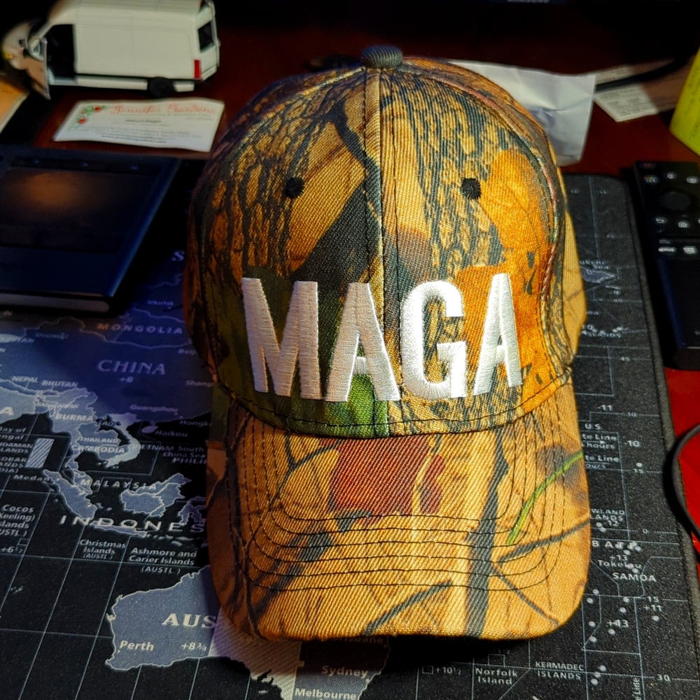 Camo MAGA hat